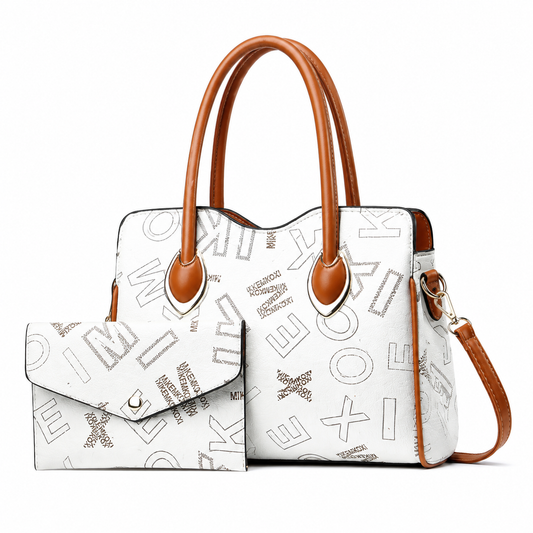 Sac cabas Élégance – Grand format avec pochette assortie