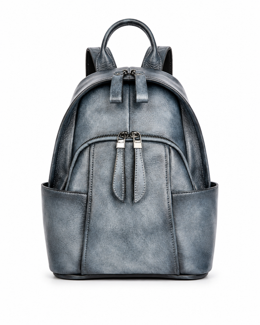 Sac à dos femme en cuir fleuri embossé – Jardin Vintage