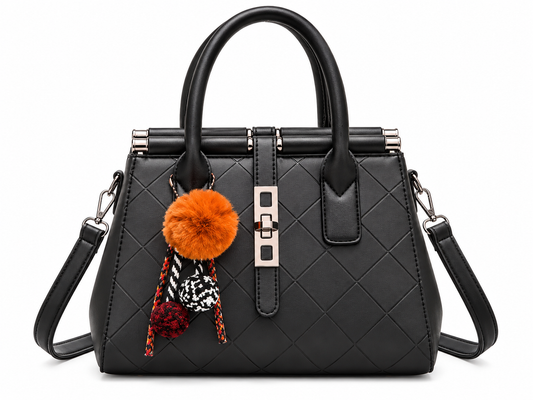 Sac à main Élégance Tressée – Pompon