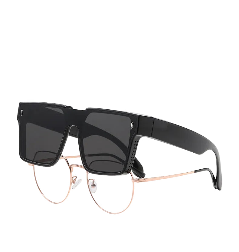 Anti-ultraviolet Online Celebrity Round Face Slim Sunglasses